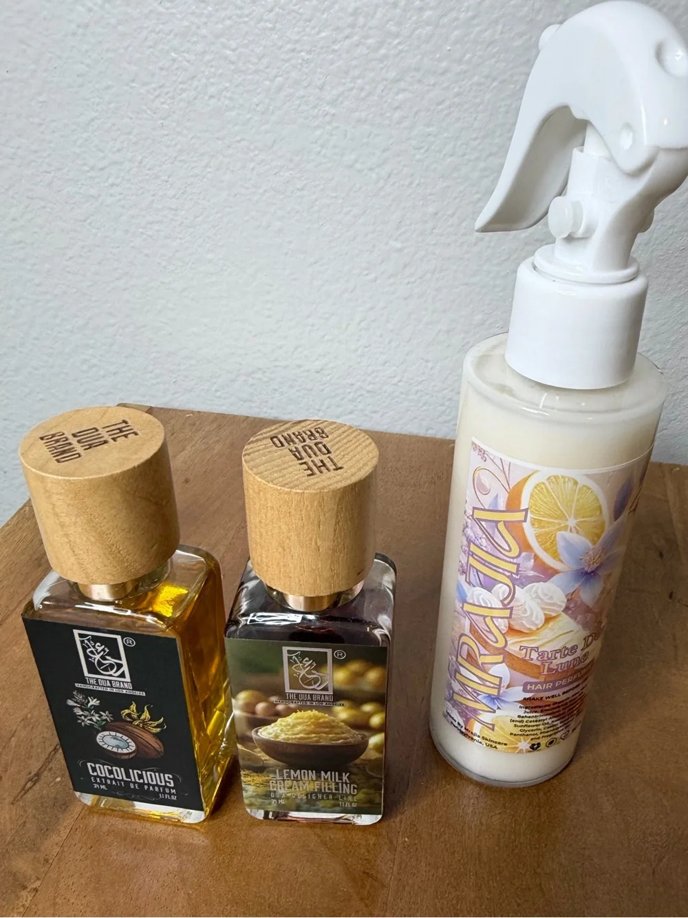 The DUA Brand and Mirajia scent lot